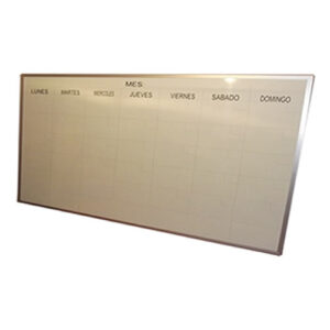 PIZARRA BLANCA CALENDARIO MENSUAL